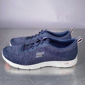Skechers Arch Fit Refine Navy Blue Casual Sneakers Athletic Shoes Knit Womens 9